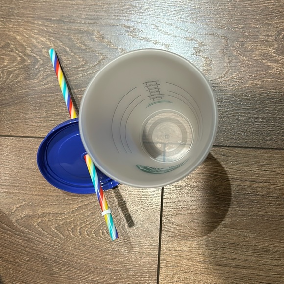 STARBUCKS Reusable Confetti Colour Changing Cup with Multi-Colour Straw - Picture 8 of 12